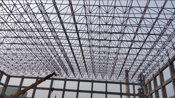 玻璃厂网架安装